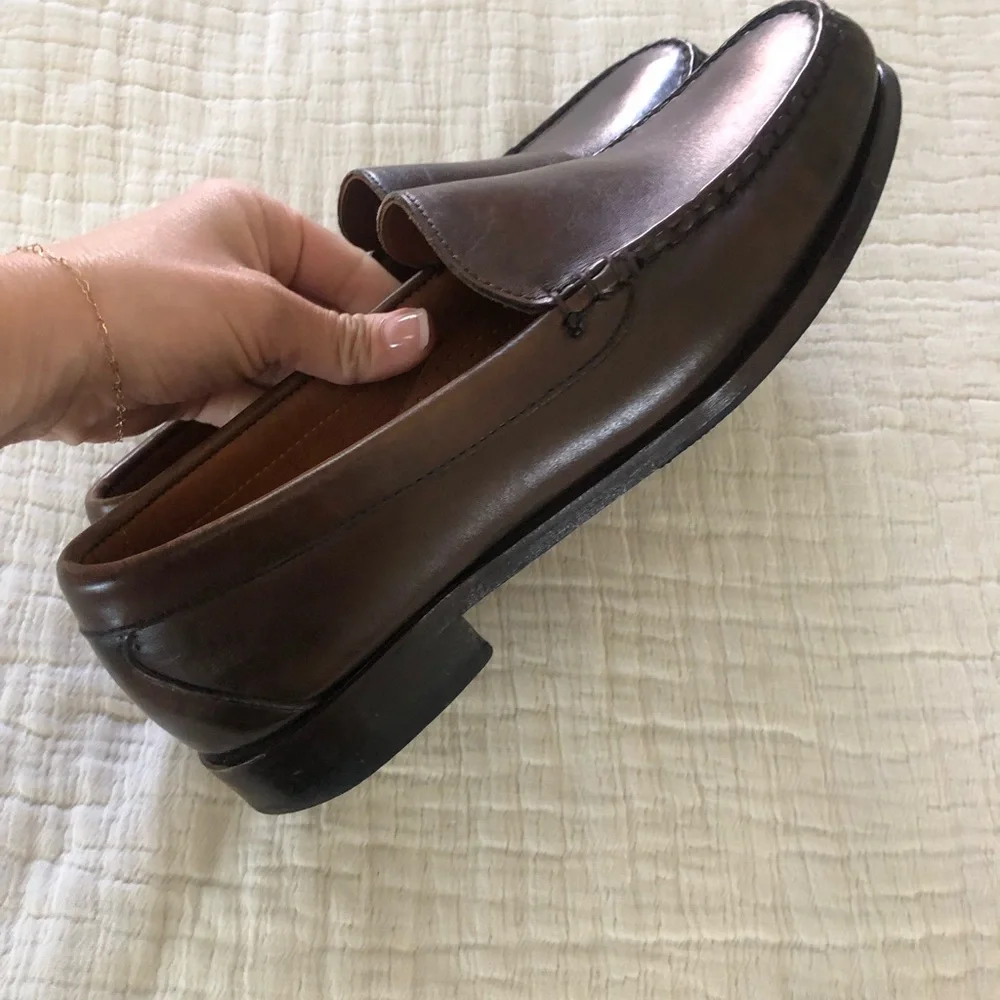 Allen Edmonds Brown Leather Slip-On Loafers